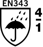 EN 343-4-1 Schutzkleidung - Schutz gegen Regen