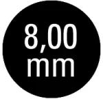Fräser-Schaft 8 mm